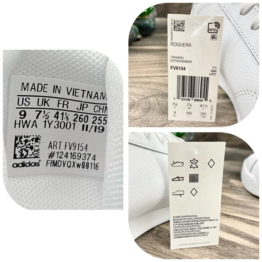 NIB Adidas Roguera Leather Athletic Cross Trainers